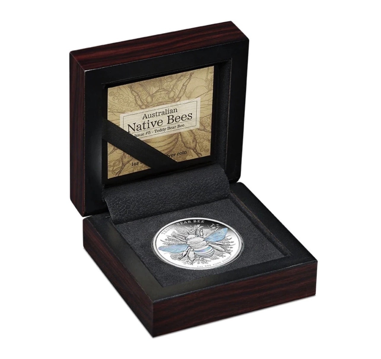 2026 Australia Native Bee Teddy Bear Bee 1oz Silver Proof Hologram Coin