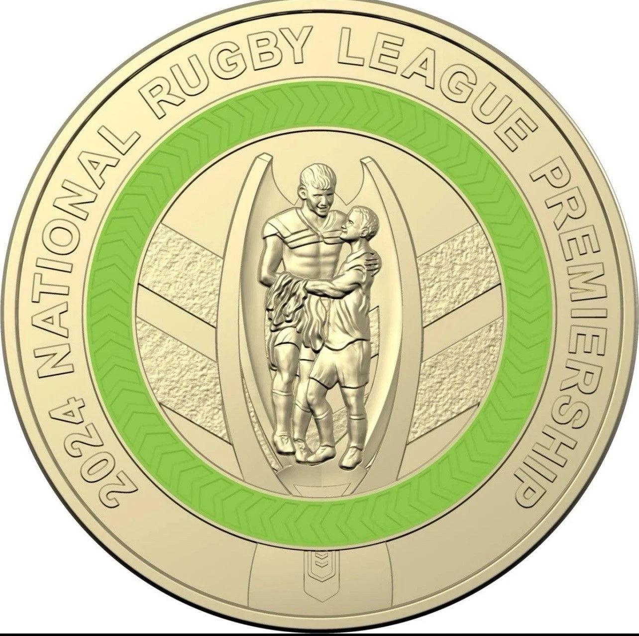 2024 -NATIONAL RUGBY LEAGUE NRL PREMIERSHIP- MENS $2 Two Dollar Excellent Coin