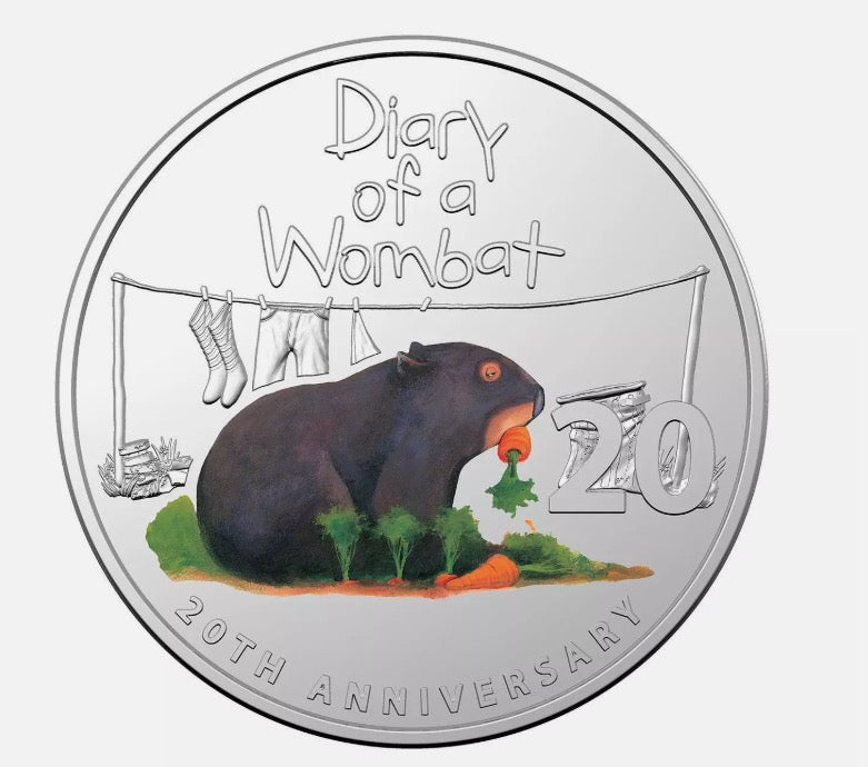 2022 DIARY OF A WOMBAT 20c Coin PNC
