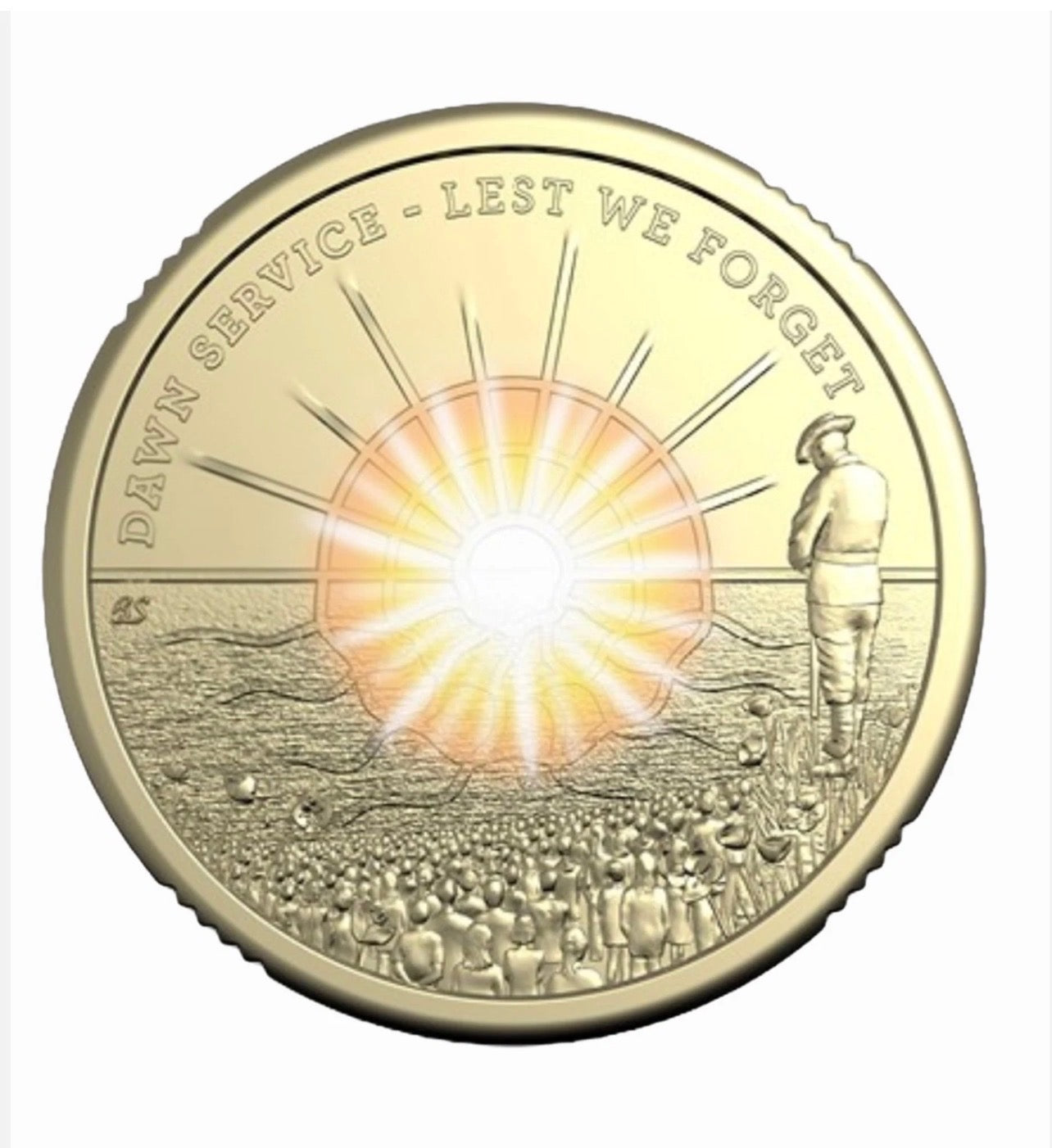 PNC 2026 $2 Coloured Coin Dawn Service ANZAC Lest We Forget