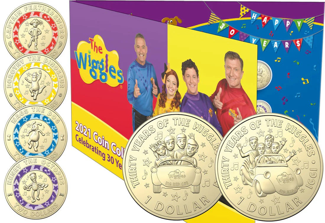 2021 30 Years of The Wiggles - Six Coin Set