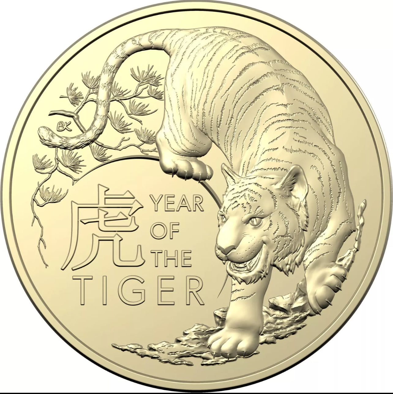 2022 Royal Australian Mint Lunar Year of the Tiger – Two‑Coin $1 Uncirculated Set,