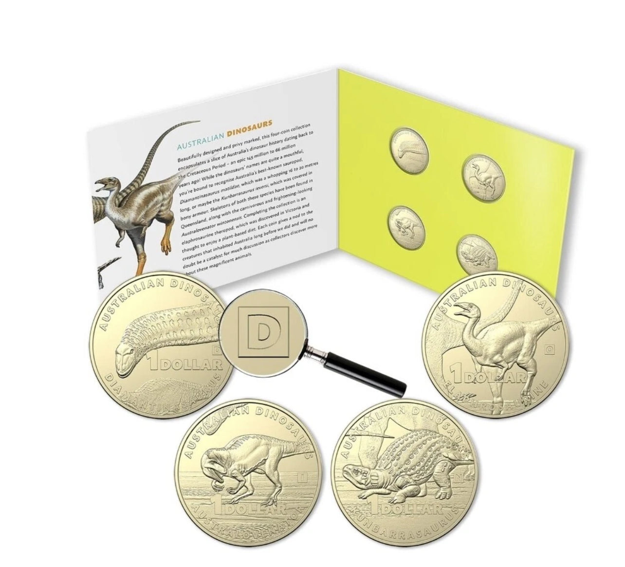 2022 $1 uncirculated privy mark four coin collection