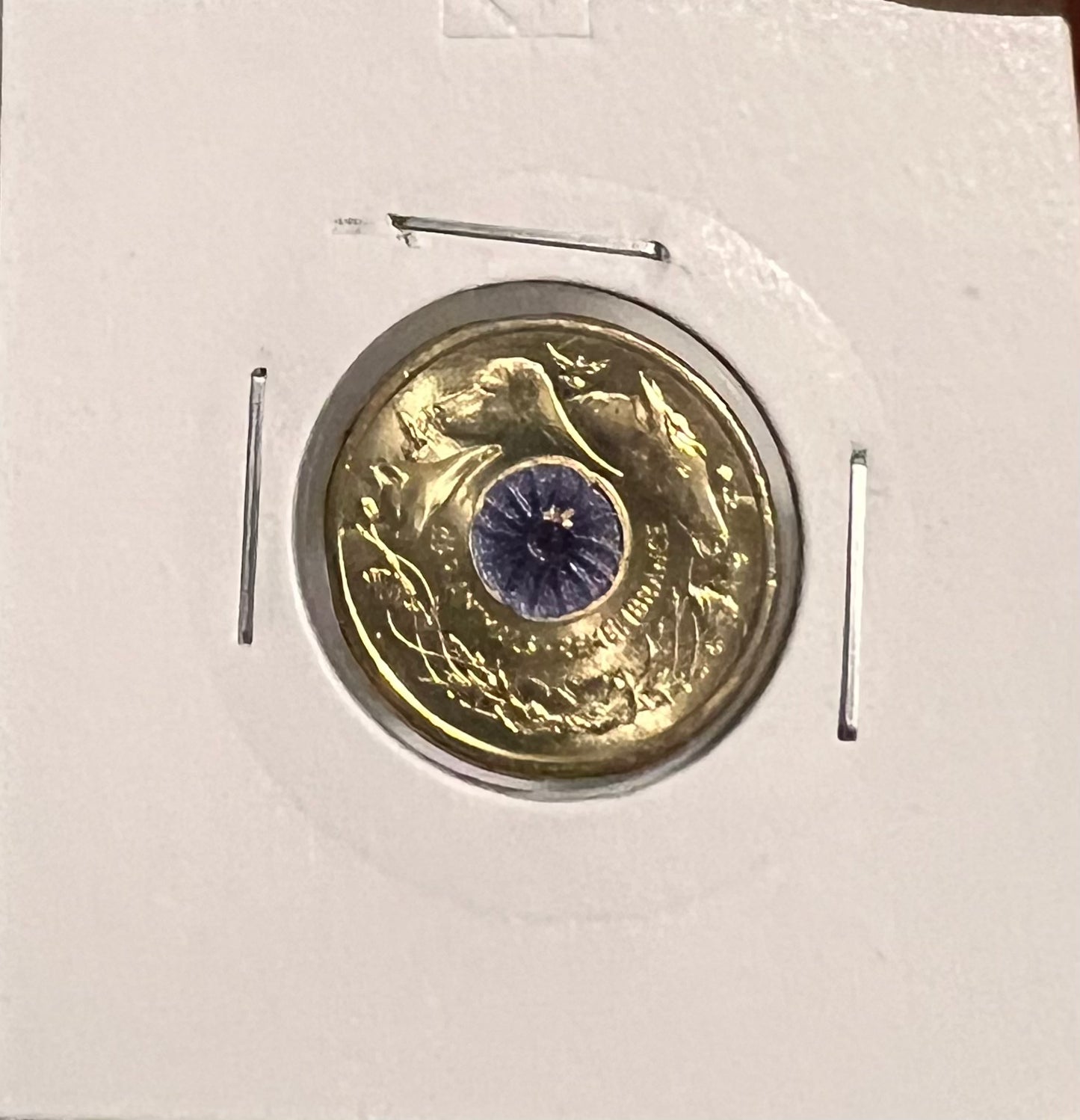 2024 Aus $2 Dollar Coin Purple Poppy War Animals Remembrance Circulated