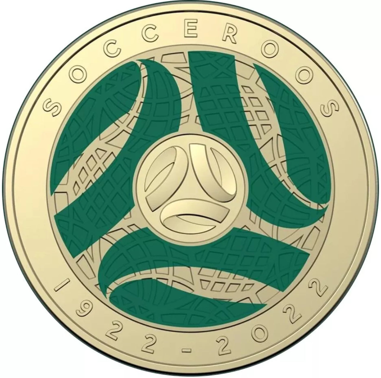 2022 $2 Socceroos 100 Year Centenary Australian Circulated