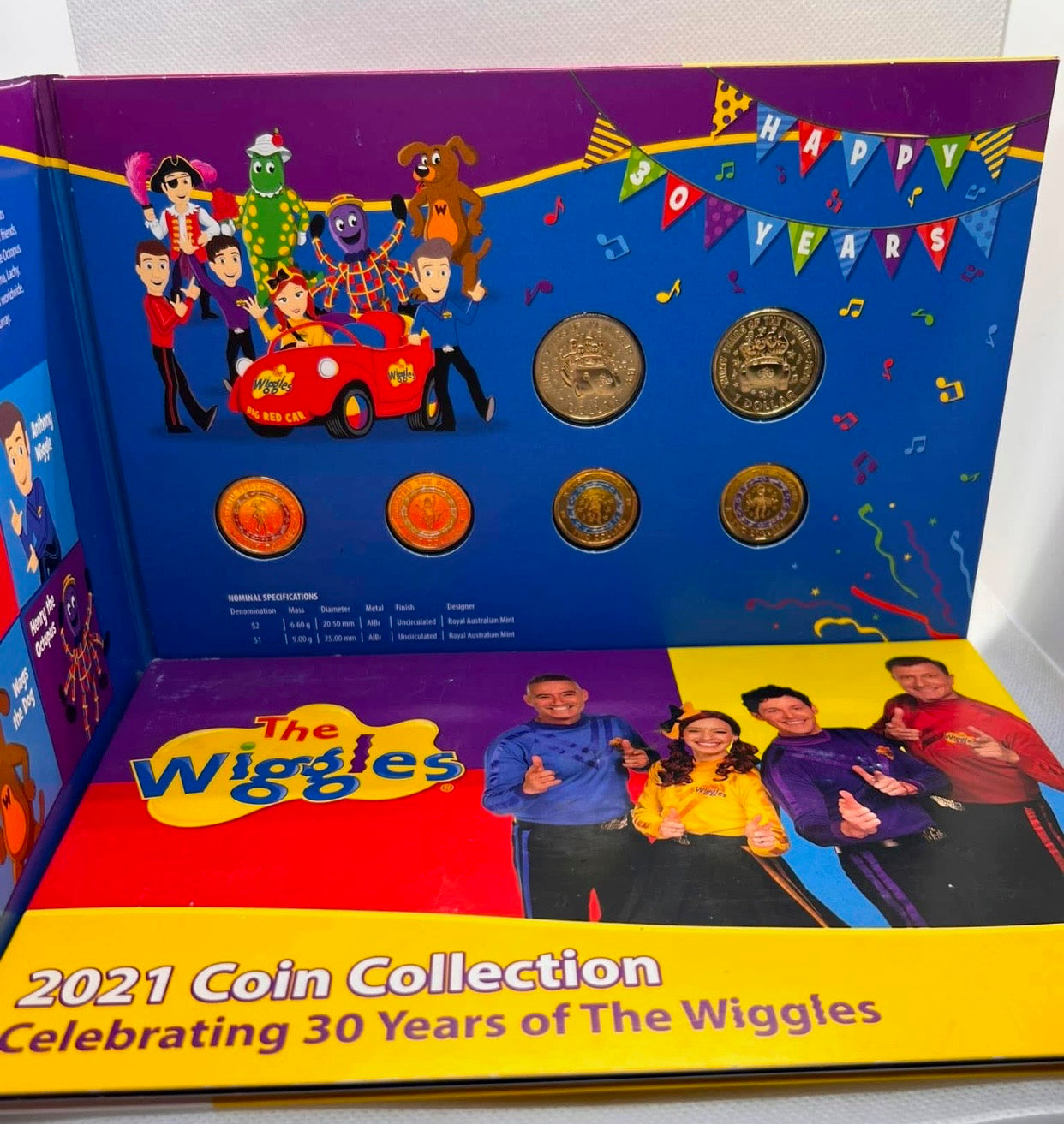 2021 30 Years of The Wiggles - Six Coin Set