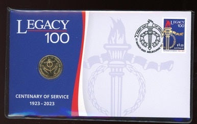 The 2023 $1 Uncirculated Coin Centenary of Legacy commemorates 100 years of Legacy 1923-2023 PNC