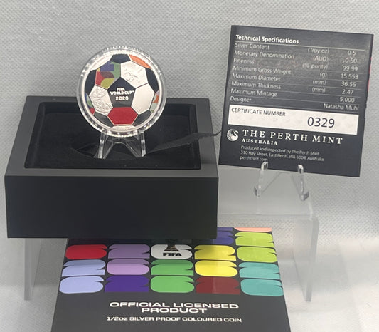 FIFA World Cup 2026™ 1/2oz Silver Proof Coloured Coin