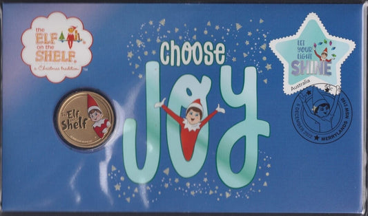 2022 Australia The Elf on the Shelf Christmas Colored $1 PNC