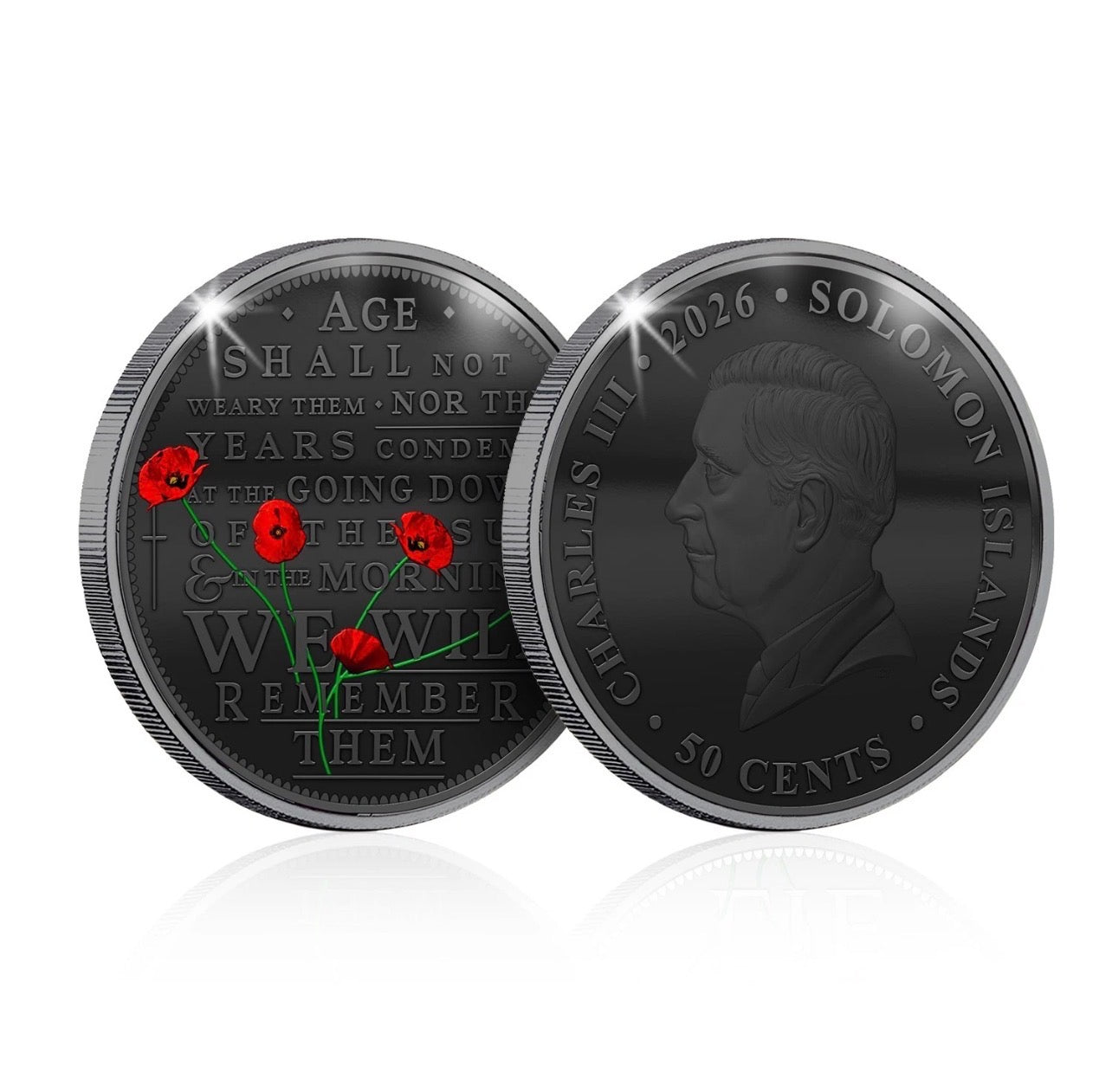 2026 Solomon Islands 50c Proof-Like Coin  Lest We Forget
