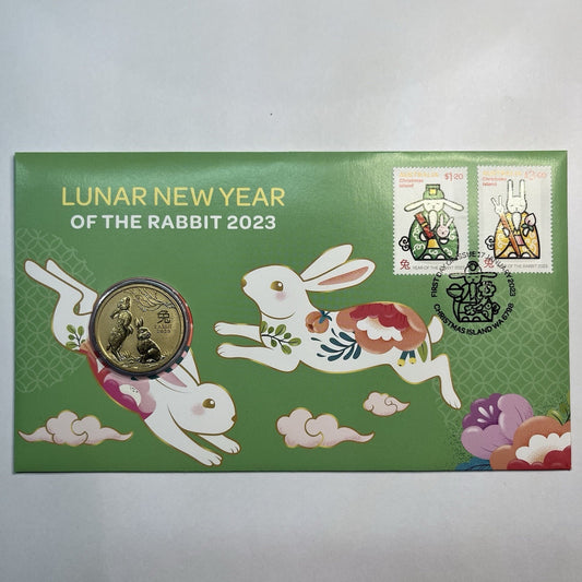 2023 Lunar New Year of the Rabbit 2 $1 PNC