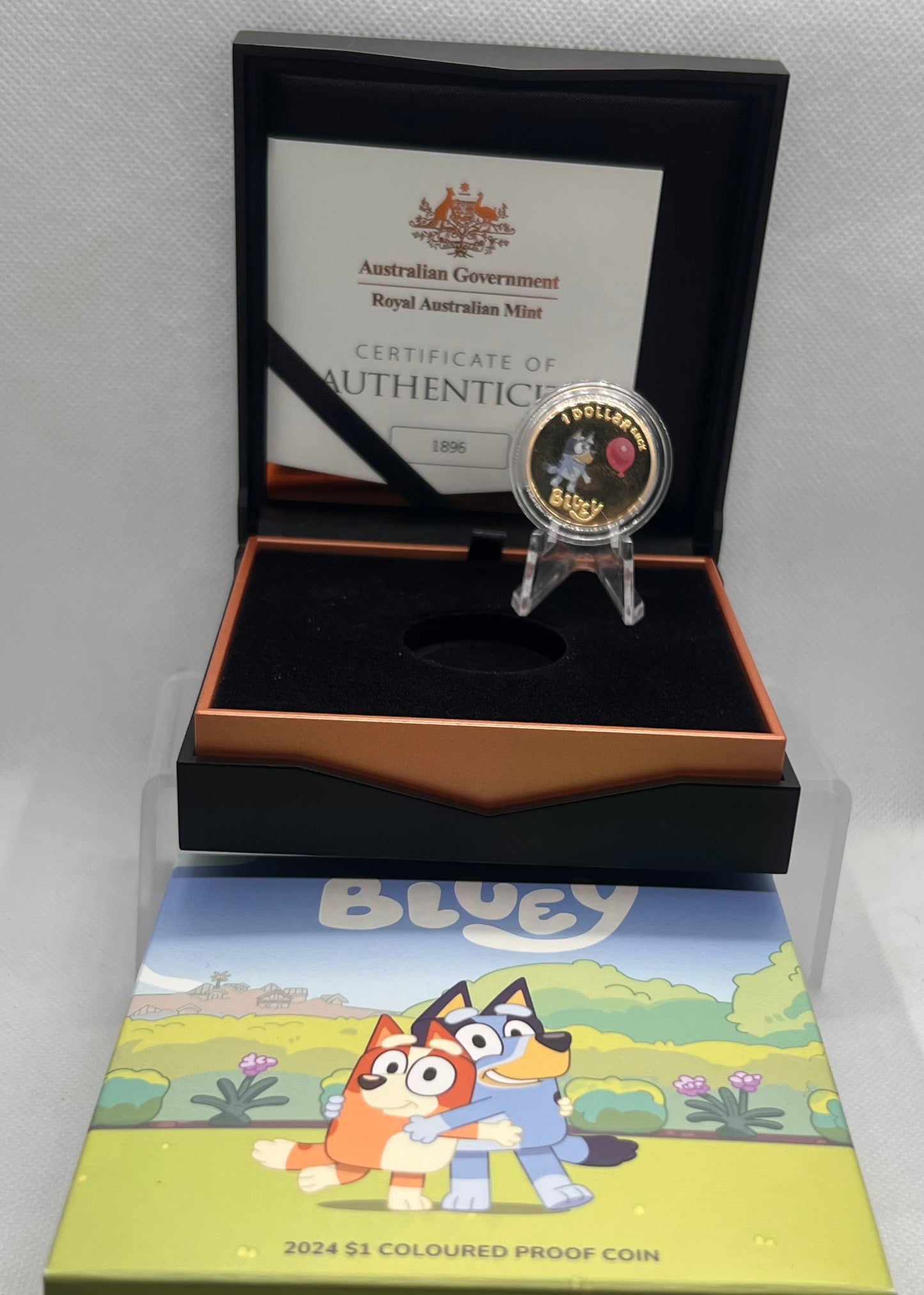 2024 Bluey $1 Coloured AlBr Proof Coin