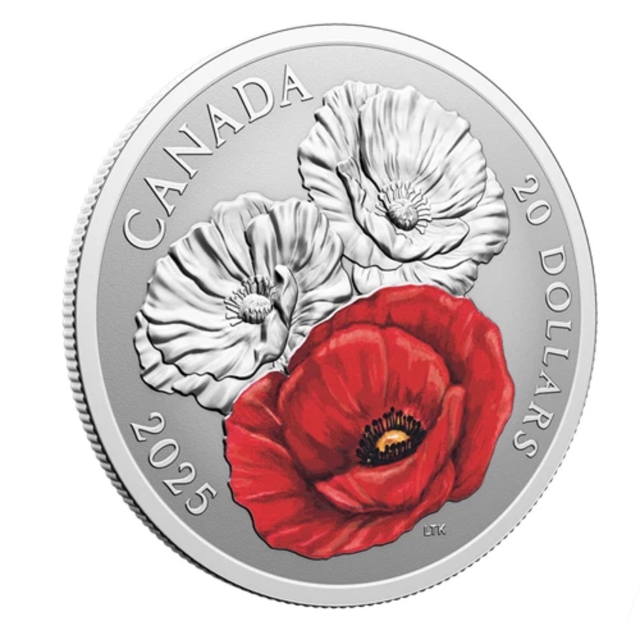 2025 Canada $20 Remembrance Day Poppy Proof Coin
