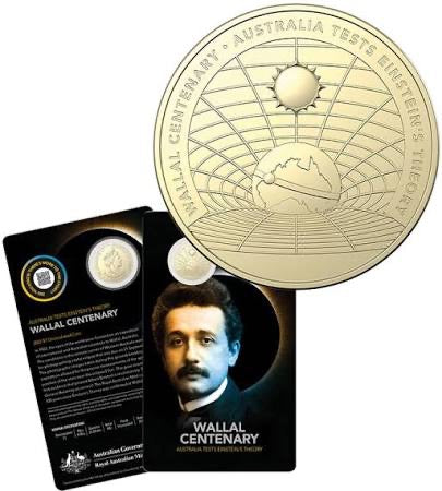 2022 $1 Uncirculated Coin AUSTRALIA TESTS EINSTEIN'S THEORY WALLAL CENTENARY