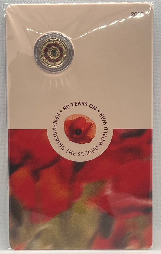 2025 Australian Remembrance 80th Anniversary of WWII - $2 Coin - 'C' Mintmark