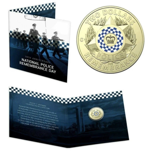 2019 $2 C• MINTMARK  COLOURED UNCIRCULATED COIN