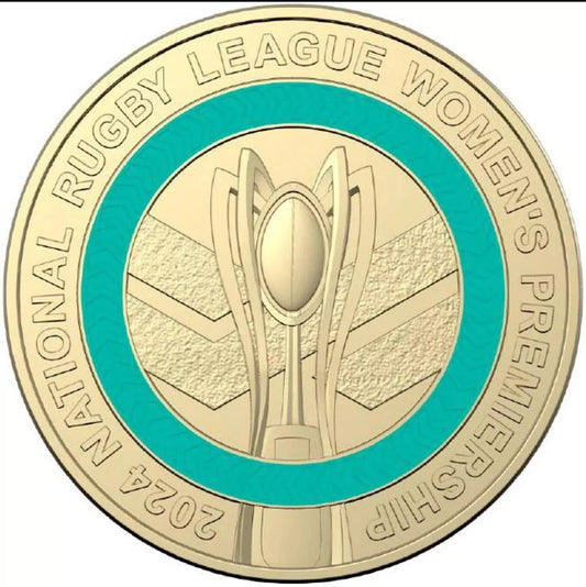 2024 -NATIONAL RUGBY LEAGUE NRL PREMIERSHIP- Women's $2 Two Dollar Excellent Coin
