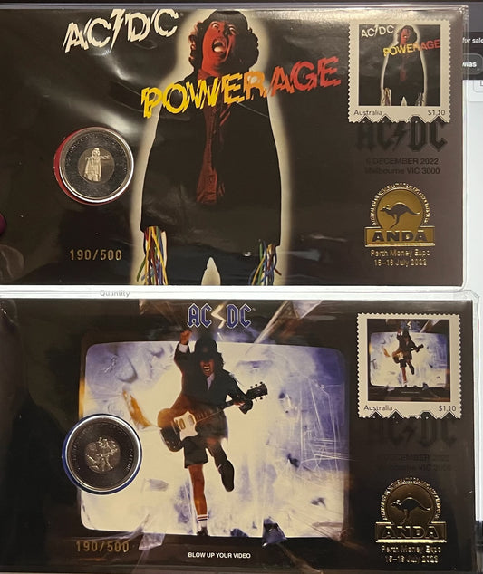 *AC/DC*- 2023 PNC - Perth ANDA Expo #190/500 (2 Card Set, Matching Numbers)