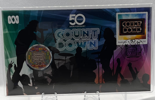 2024 Australia PNC Countdown 50th Anniversary 50c Coloured UNC