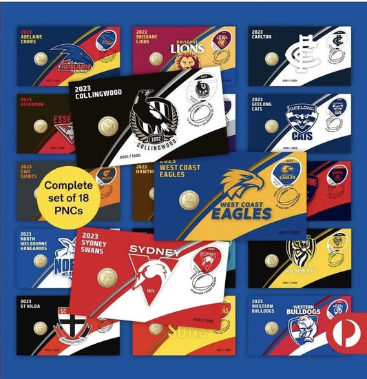 2023 Australian AFL Team PNC Set Limited Edition Of 1000. New Unopened Set.