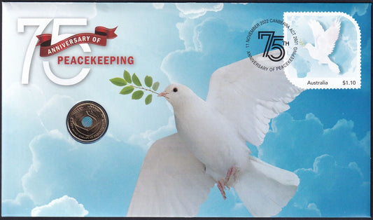 2022 “Remembrance Day – 75th Anniversary of Peacekeeping” Postal Numismatic Cover (PNC)