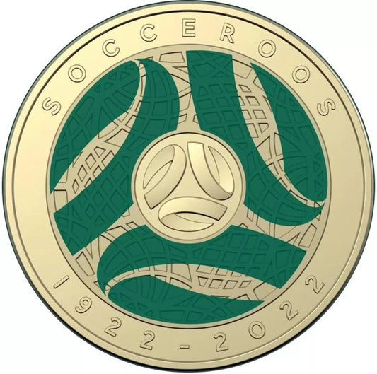 2022 $2 Socceroos 100 Year Centenary Australian UNC