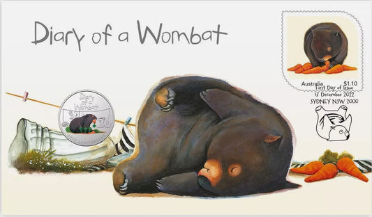 2022 DIARY OF A WOMBAT 20c Coin PNC