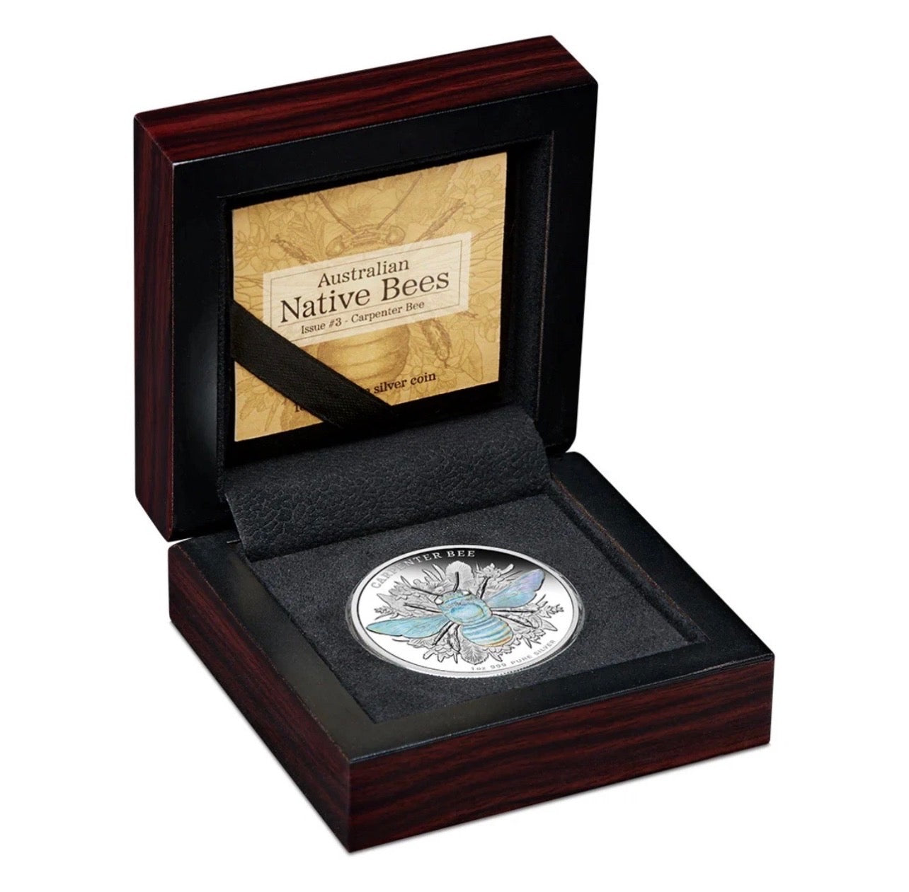 2026 Australian Native Bees Carpenter Bee 1oz Silver Proof Hologram Coin