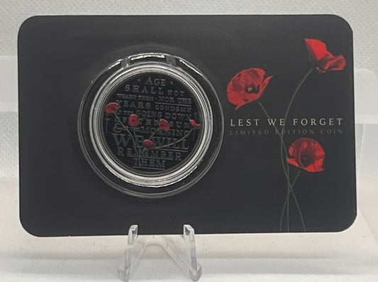 2026 Solomon Islands 50c Proof-Like Coin  Lest We Forget