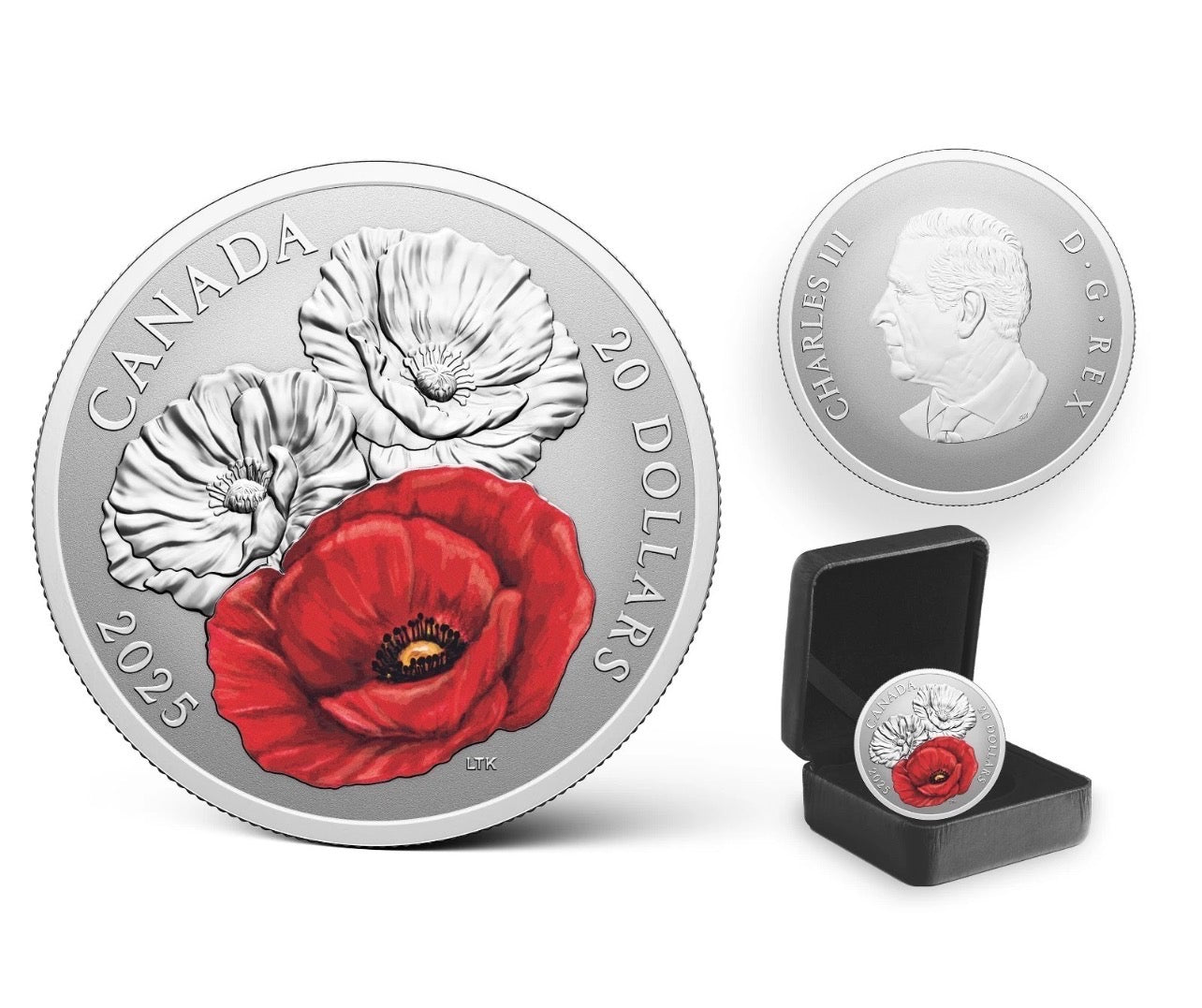 2025 Canada $20 Remembrance Day Poppy Proof Coin