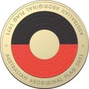 2021 50th Anniversary of the Aboriginal Flag Circulated