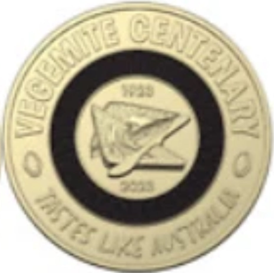 2023 $2 Vegemite Yellow 100 Mitey Years Australian coloured UNC