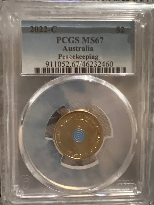 2022 C - Mint $2 Peacekeeping PCGS MS67