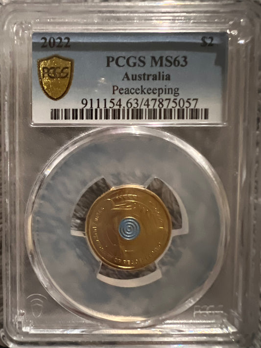 2022 $2 Peacekeeping PCGS MS63